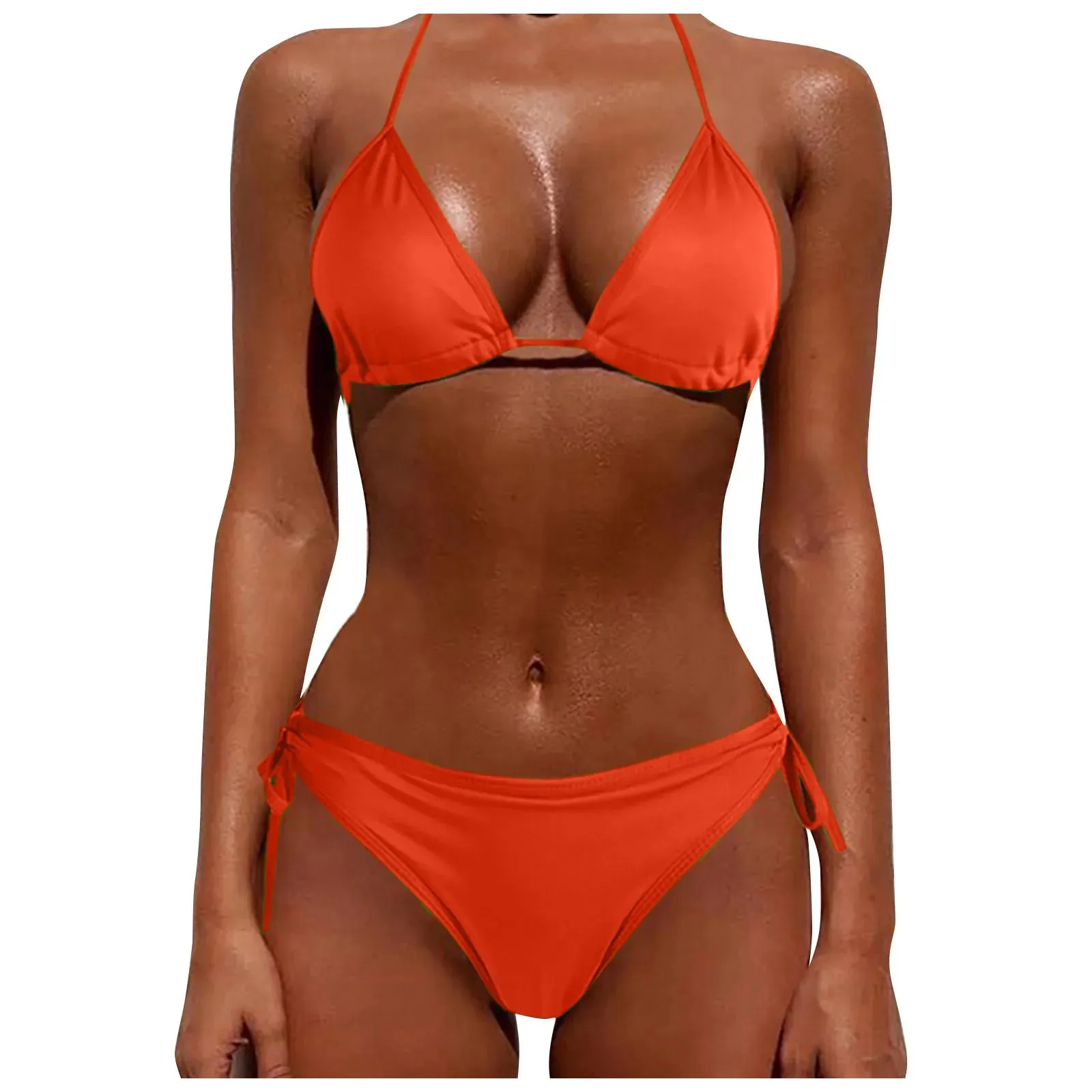 Micro Bikini 2024 Women Swimsuit Female Swimwear Split Two-piece Bathing Suits Sexy Bikini Sets Lace Up Brazilian Halter Biquini