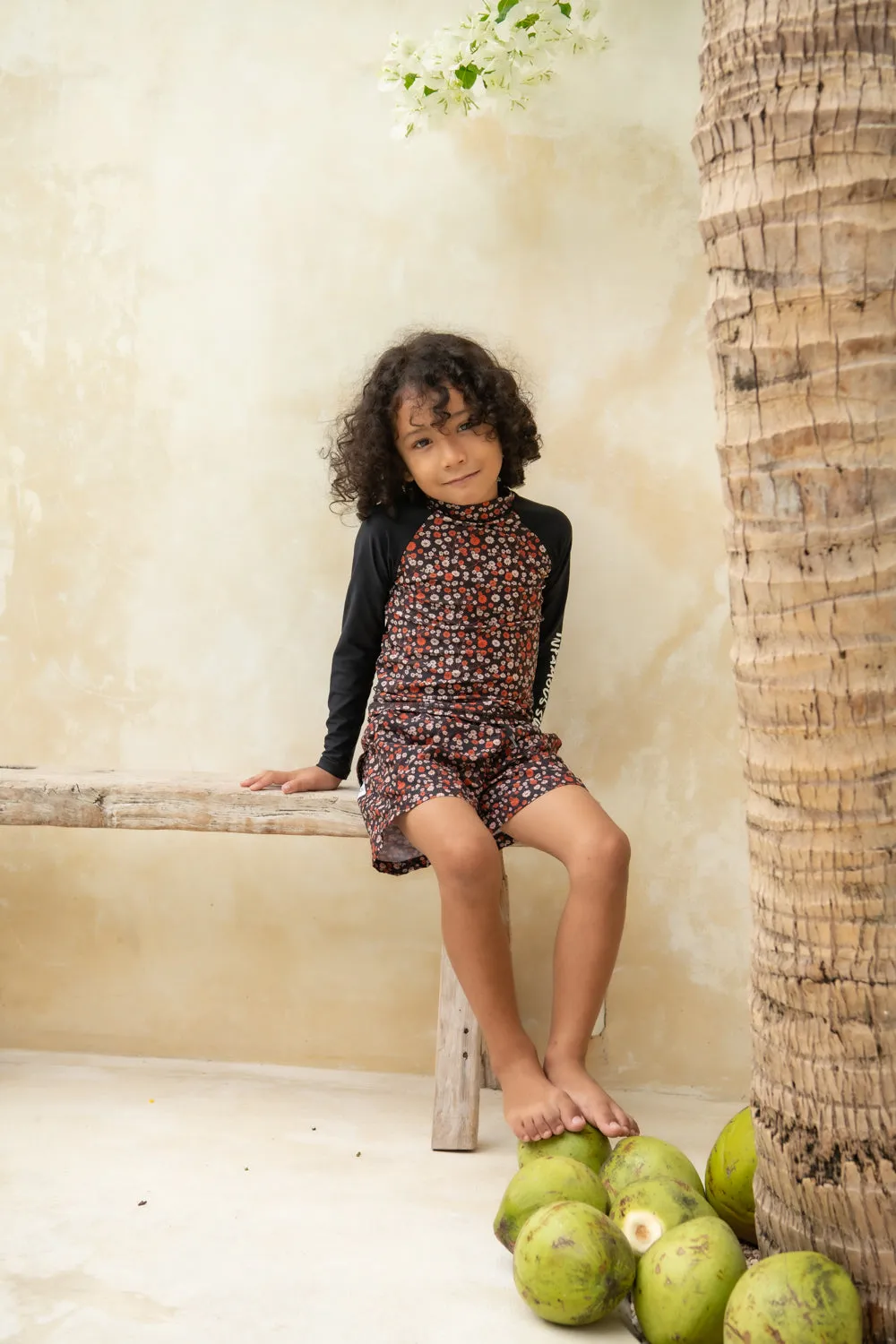 Mini Billy Rashie Top Final Sale - Pumpkin Spice