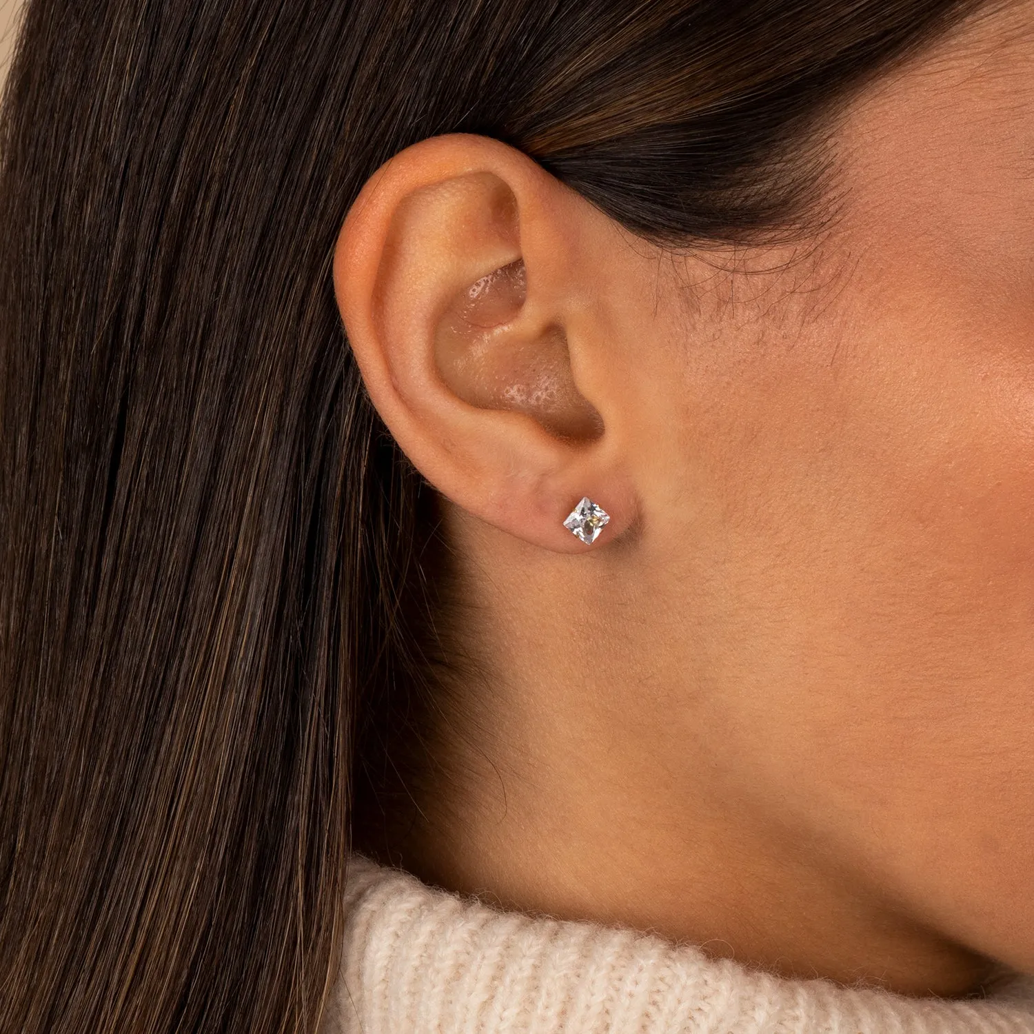 Mini CZ Stud Earring