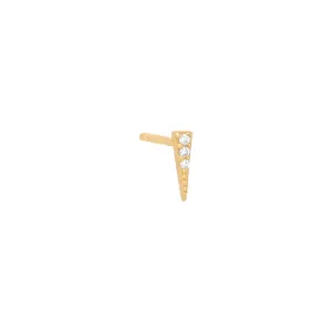 Mini Pavé Dagger Stud Earring