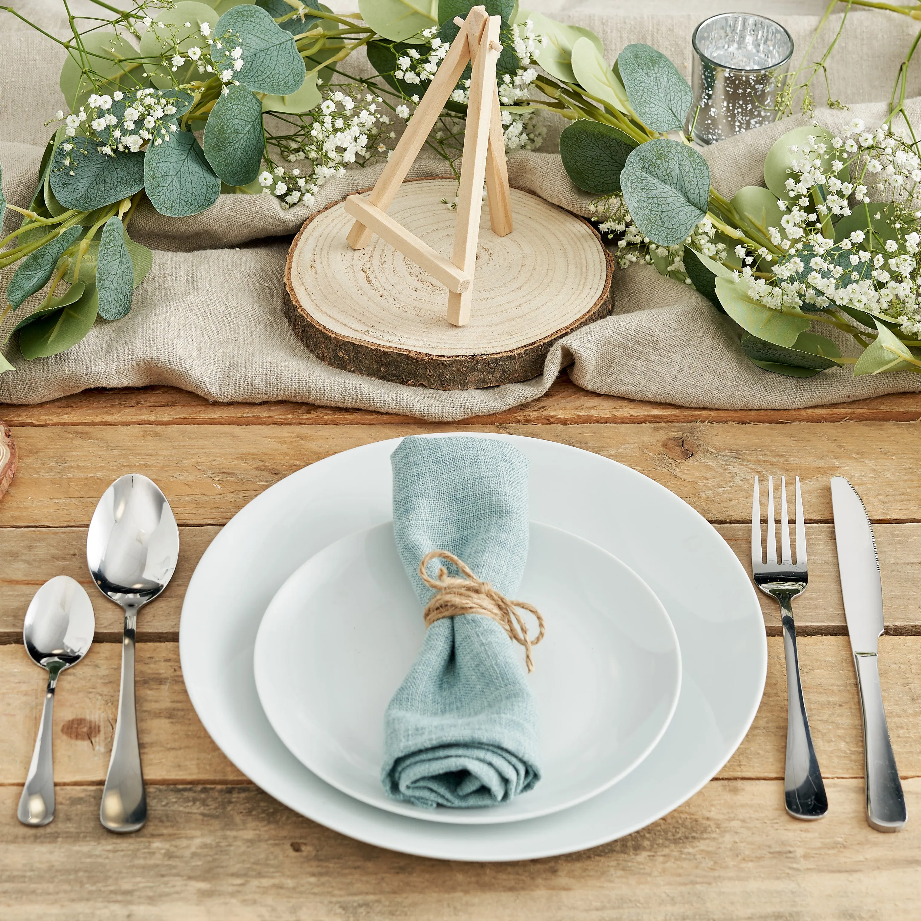 Mini Wooden Easel Table Decroations