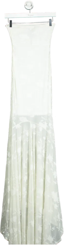 Misspap White Maxi Dress UK 6