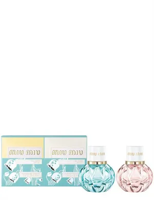 Miu Miu L'Eau Bleue For Women EDP 20ml L'Eau Rosee EDT 20ml Mini Set