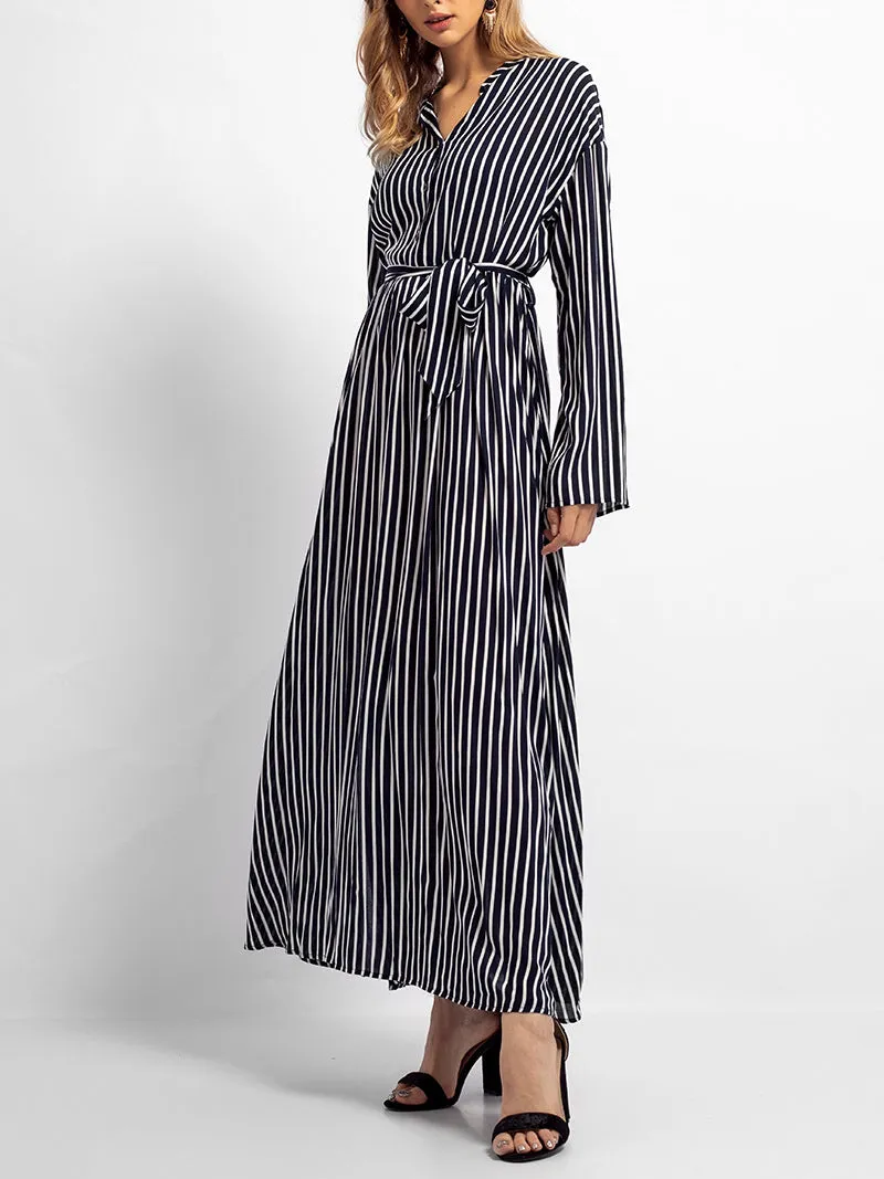 Muslim Large Size Long Shirt Commuting Maxi Dress