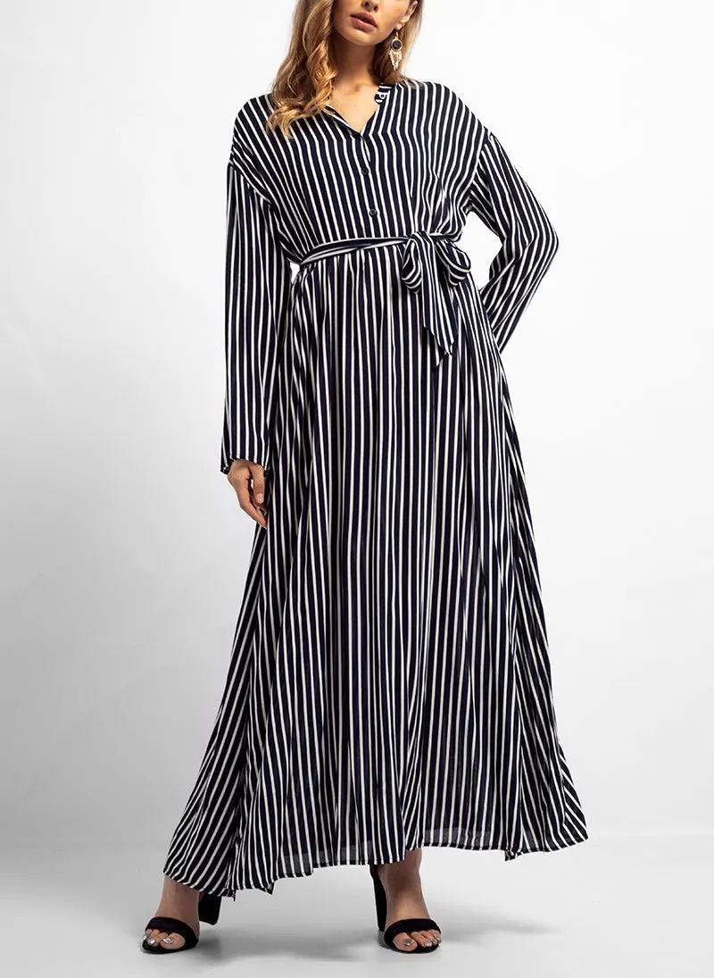 Muslim Large Size Long Shirt Commuting Maxi Dress
