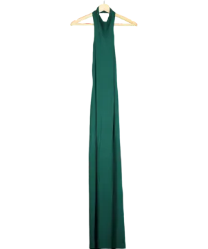 Naked Wardrobe Green Nw Halter Maxi Dress UK 6