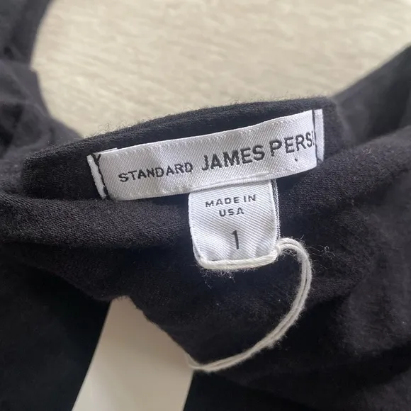 NWT James Perse Asymmetrical Bodycon Bare Shoulder Ruched Mini Dress