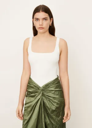 Off White Square Front Cami