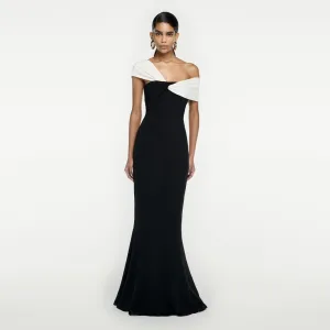 One Shoulder Sleeveless Slit Maxi Bodycon Dress BD2452
