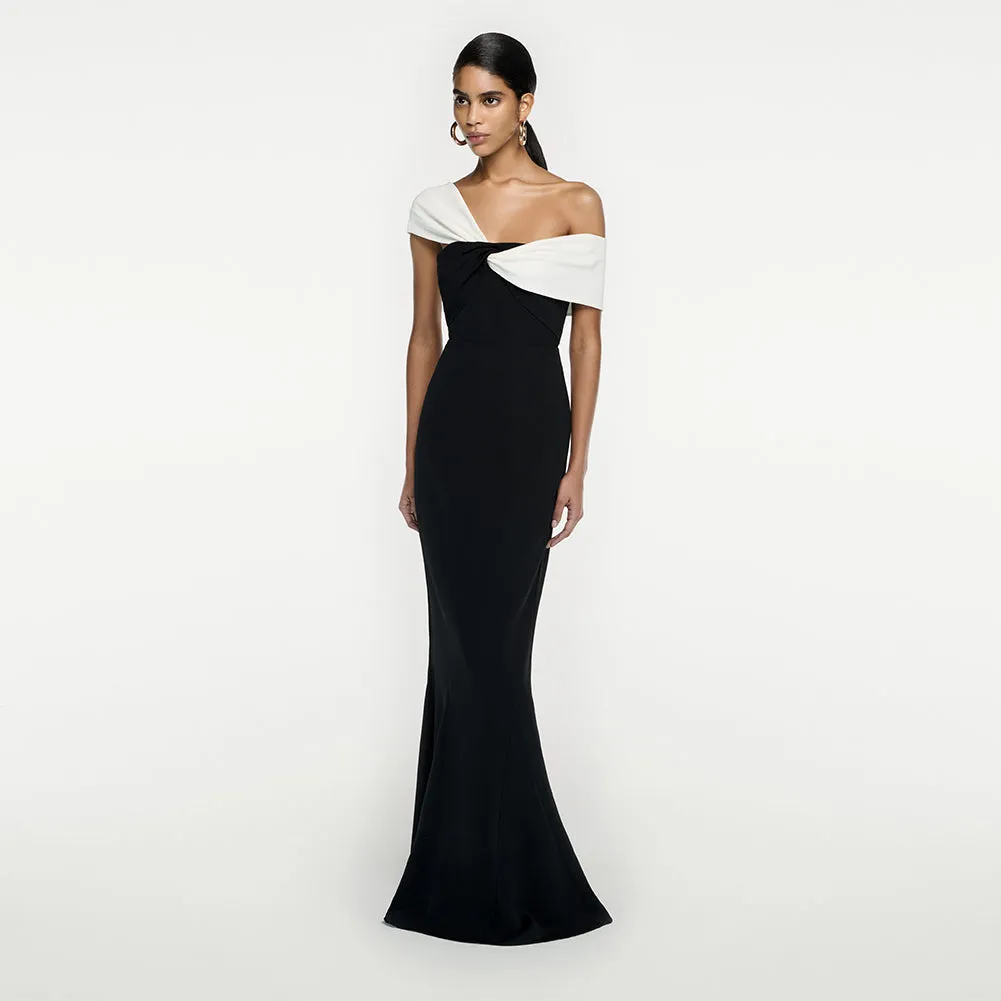 One Shoulder Sleeveless Slit Maxi Bodycon Dress BD2452