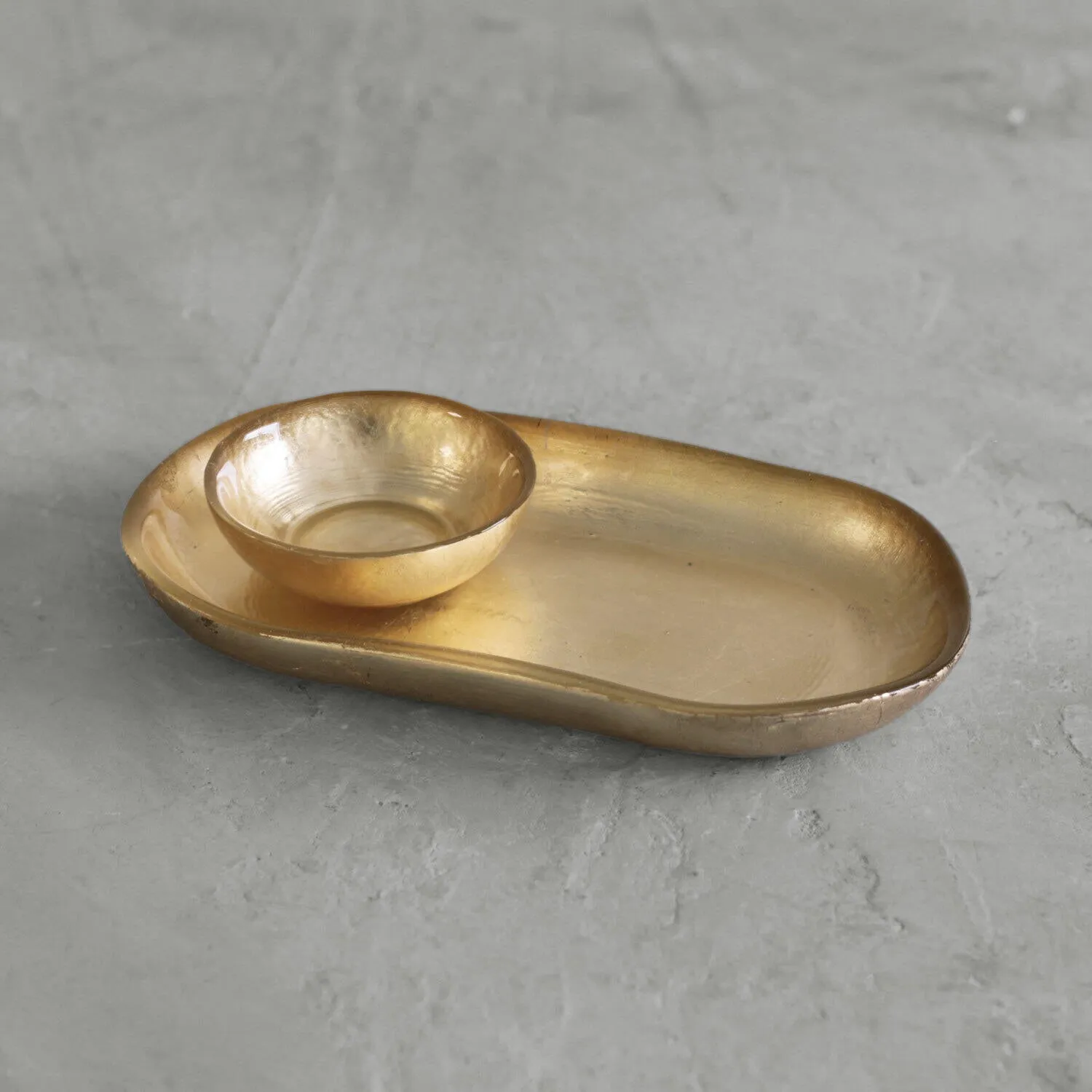 OVAL FOIL LEAF PLATTER