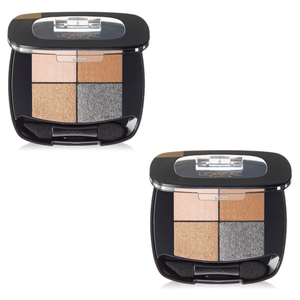 Pack of 2 L'Oreal Paris Colour Riche Pocket Palette Eye Shadow, French Biscuit 104