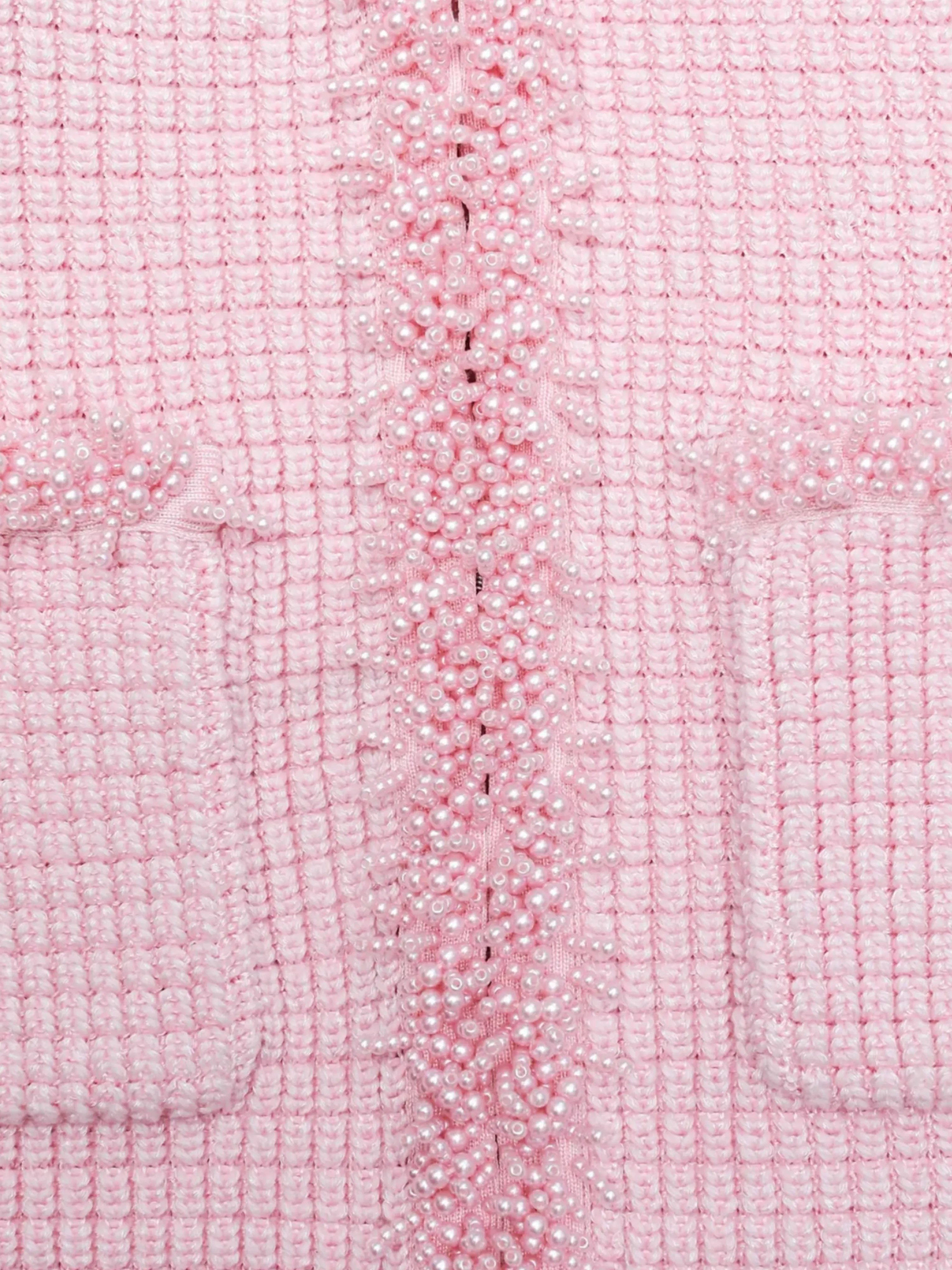 Pink Lace Embellished Midi Dress