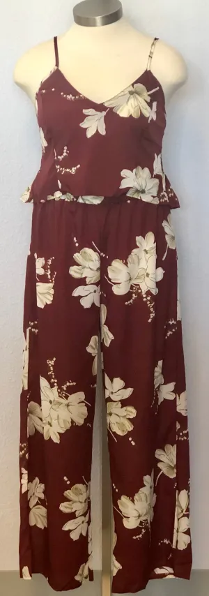 PLUS FLORAL PRINT TOP & PANTS