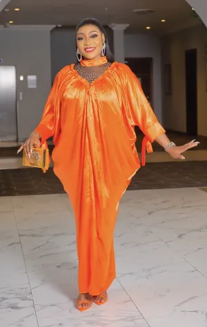 Posh Aunty- Mesh Beaded Kaftan Maxi Dress (4 colors)
