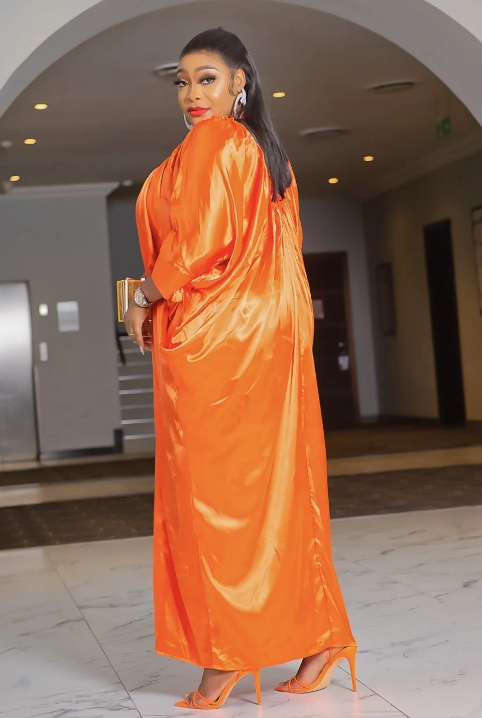 Posh Aunty- Mesh Beaded Kaftan Maxi Dress (4 colors)