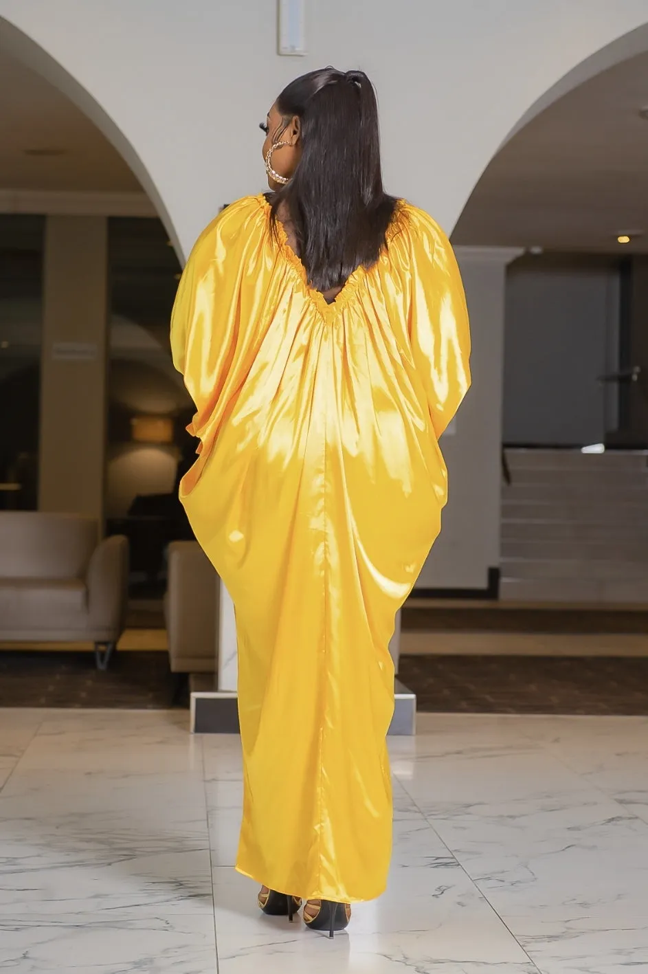 Posh Aunty- Mesh Beaded Kaftan Maxi Dress (4 colors)