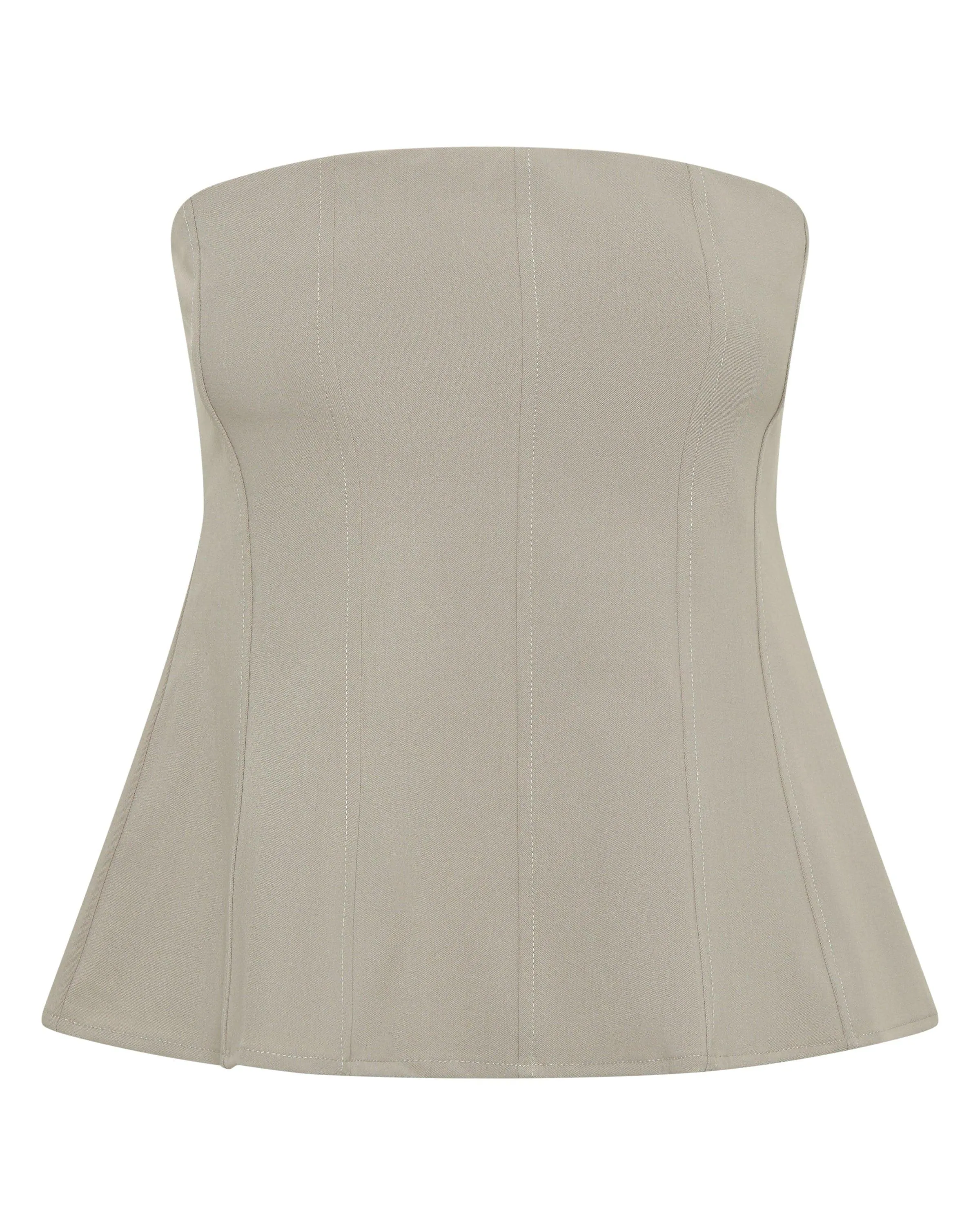 PROTOCOL PANELLED BODICE | SHALE