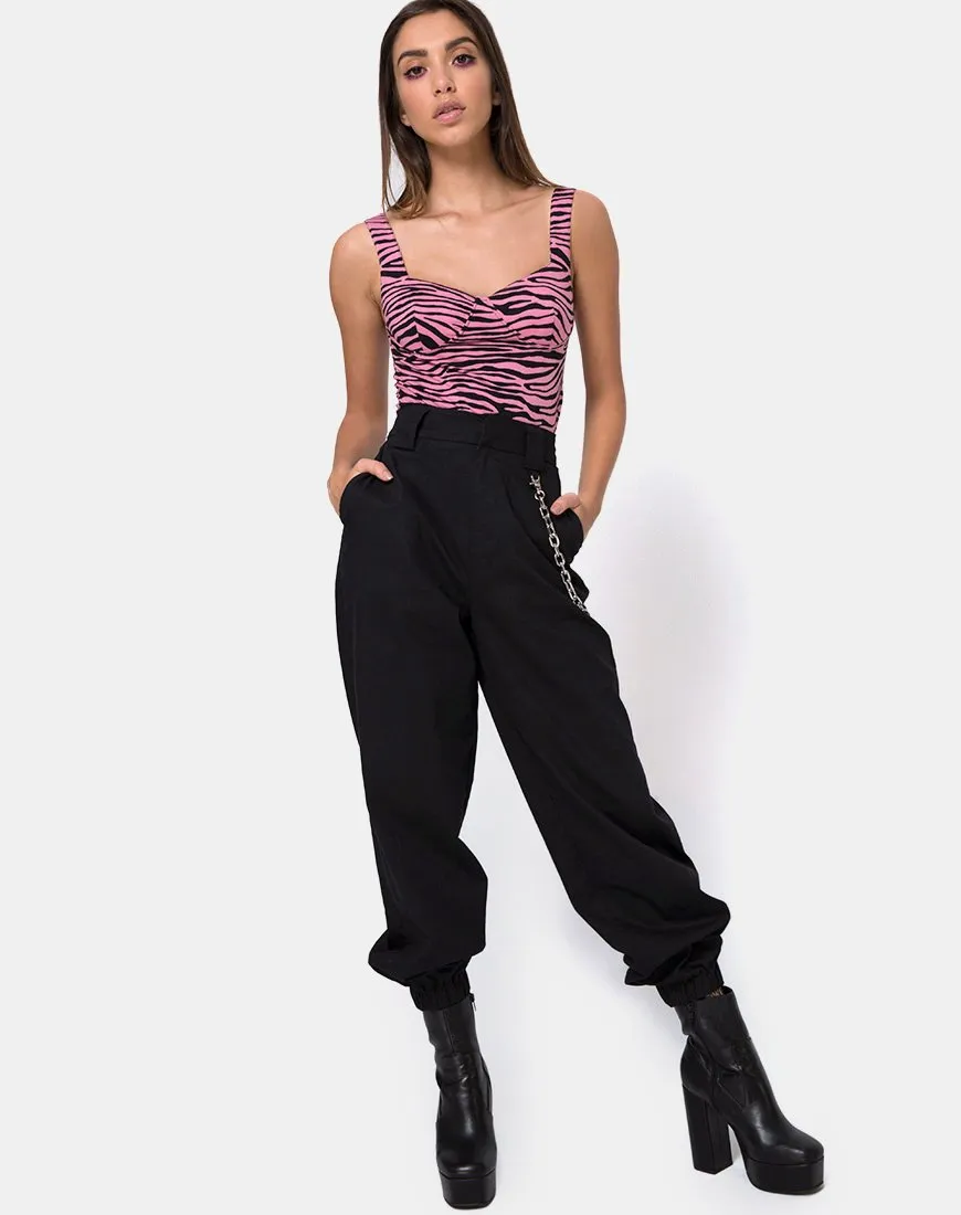 Quanti Bodice in Zip's Zebra Pink