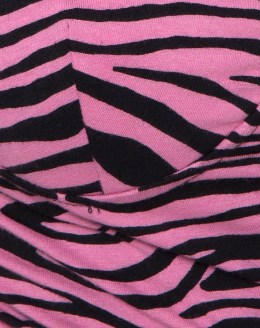 Quanti Bodice in Zip's Zebra Pink