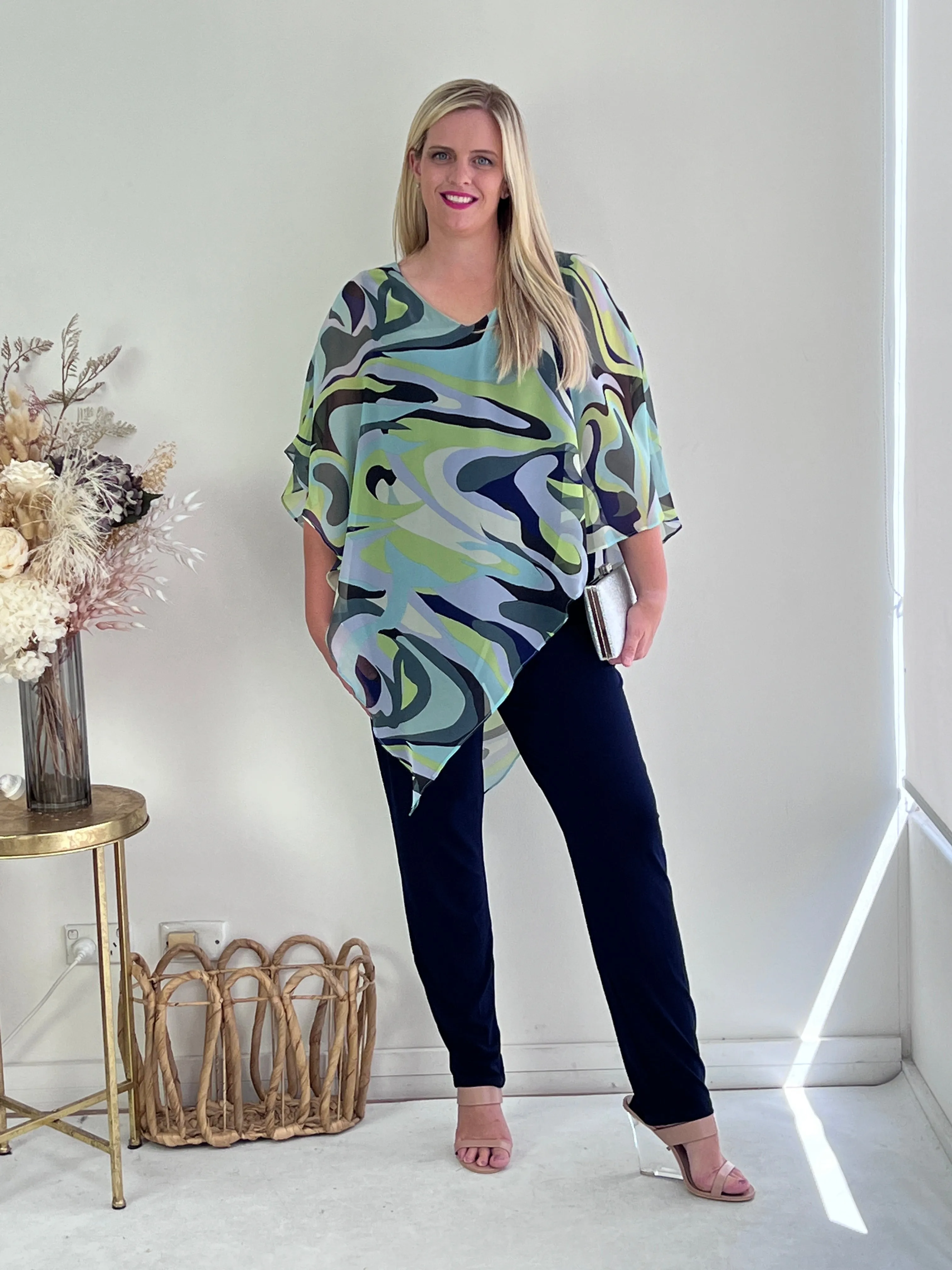 Quill Swirl Evening Top