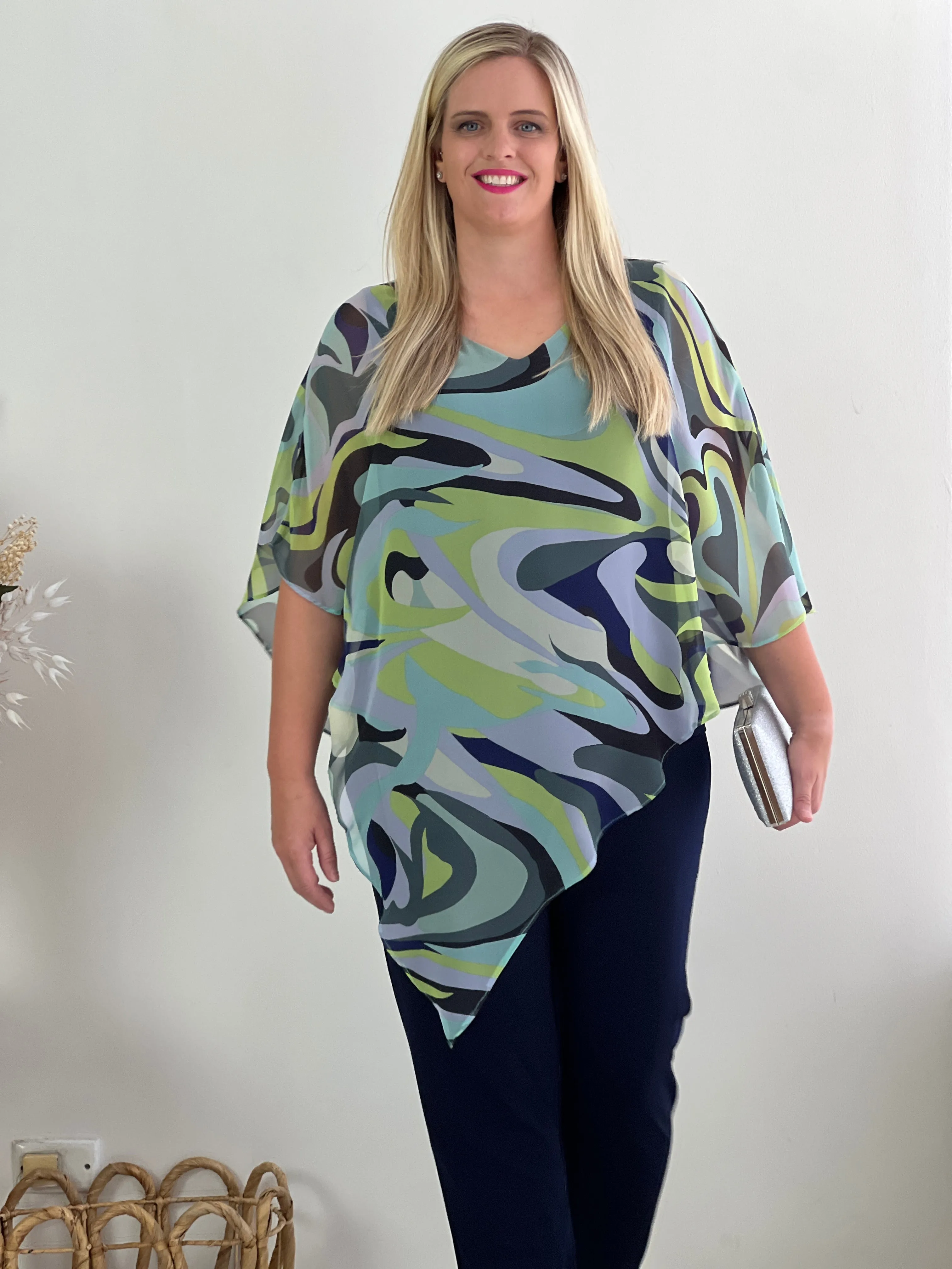 Quill Swirl Evening Top