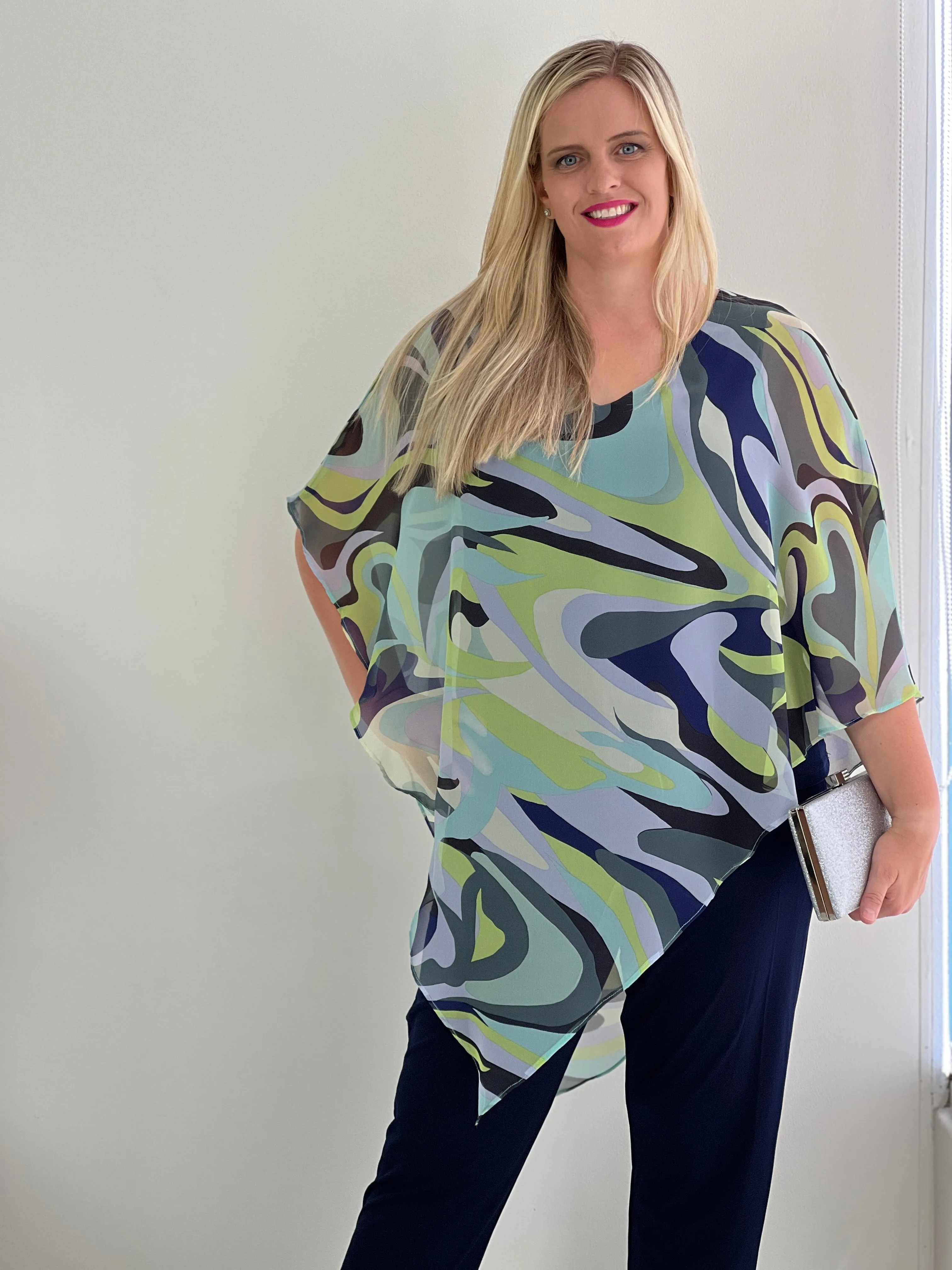 Quill Swirl Evening Top