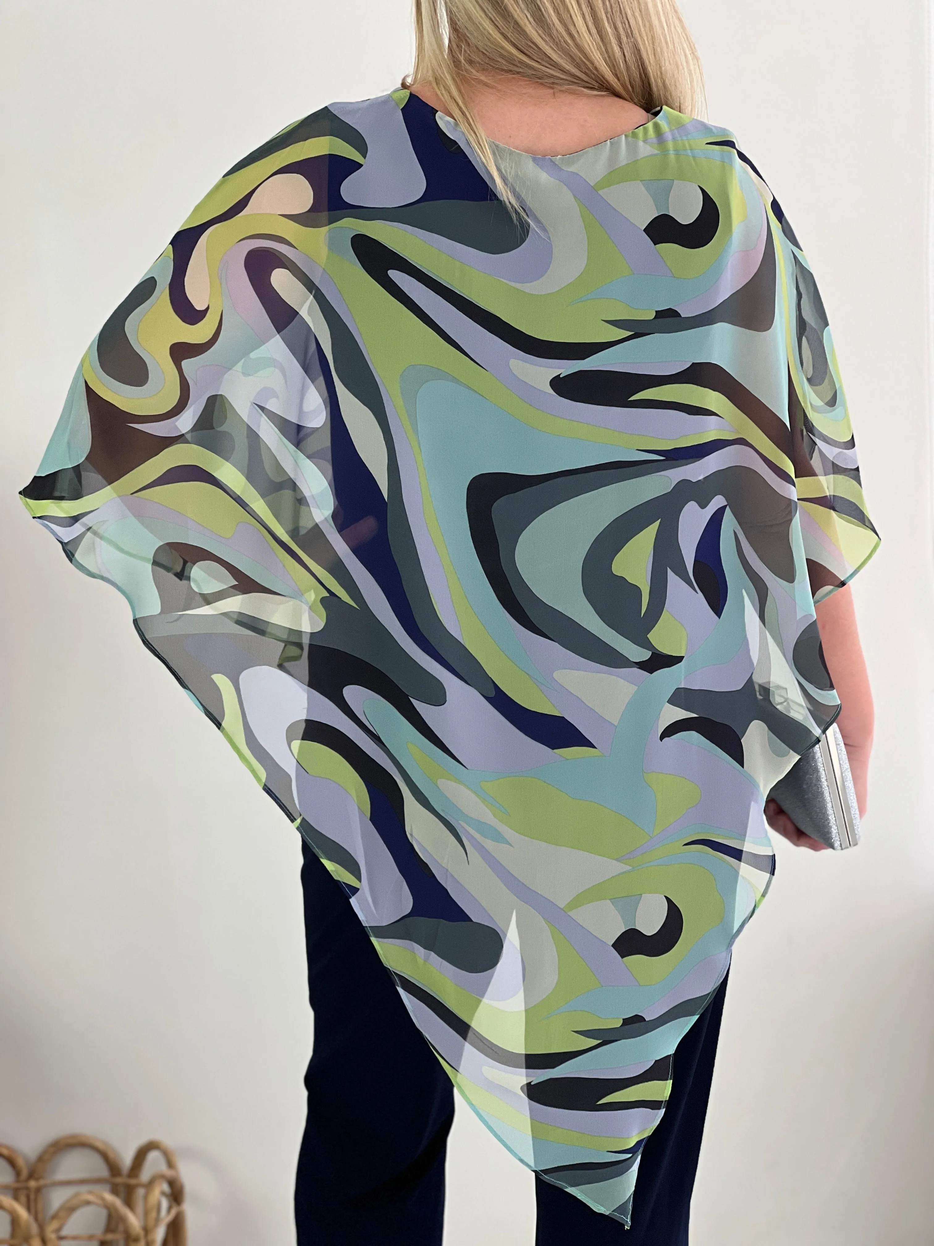 Quill Swirl Evening Top