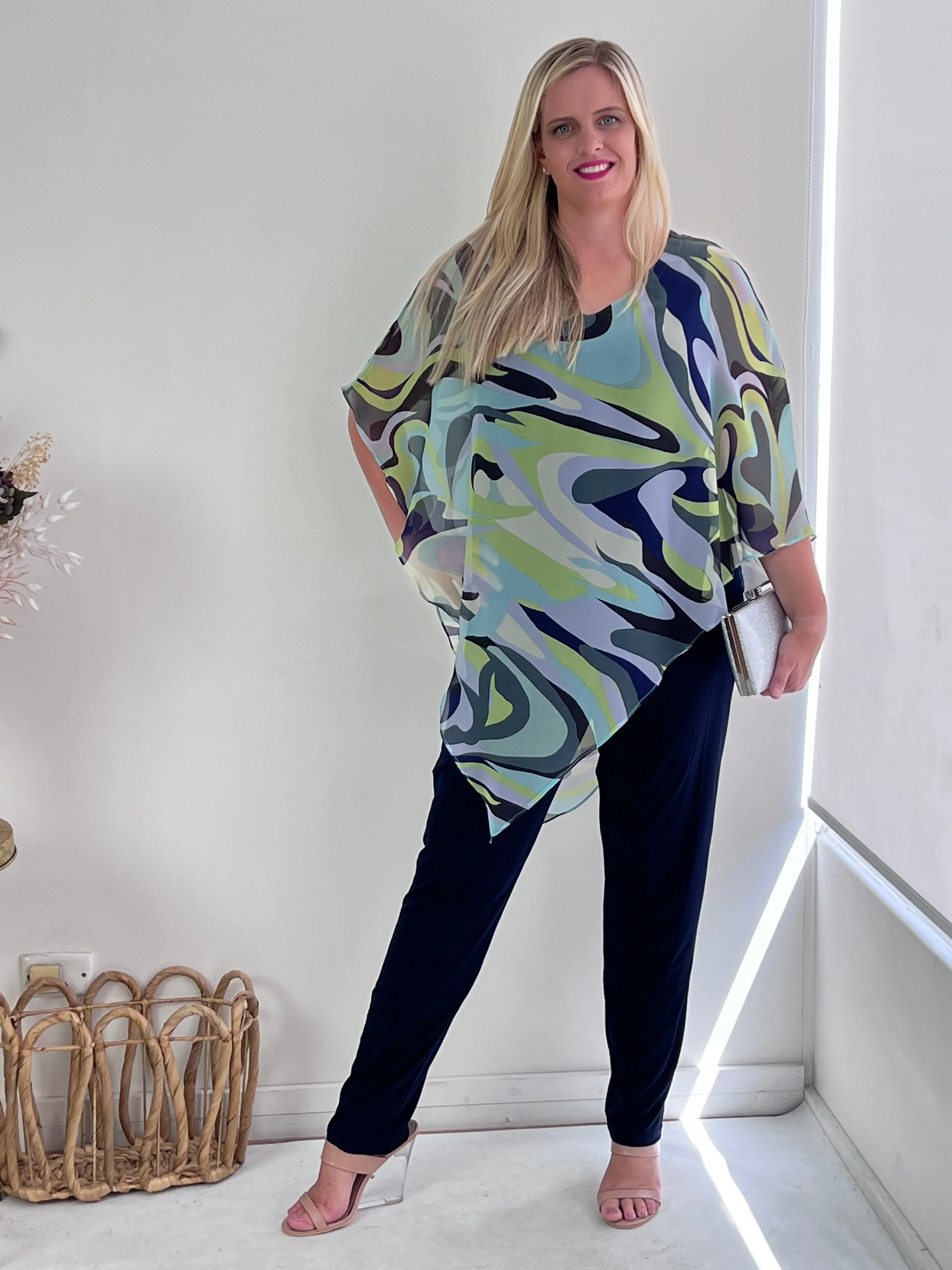 Quill Swirl Evening Top