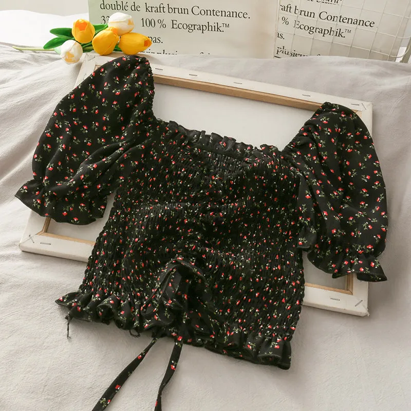"FLORAL CHIFFON" SHIRT D072906