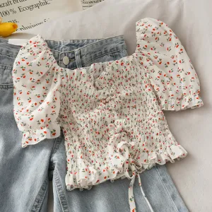 "FLORAL CHIFFON" SHIRT D072906