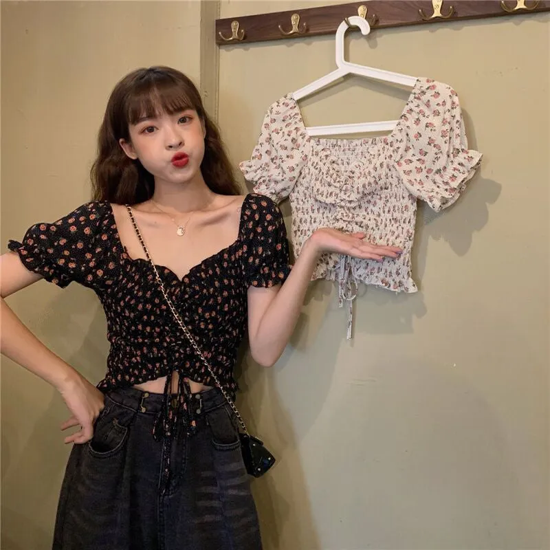 "FLORAL CHIFFON" SHIRT D072906