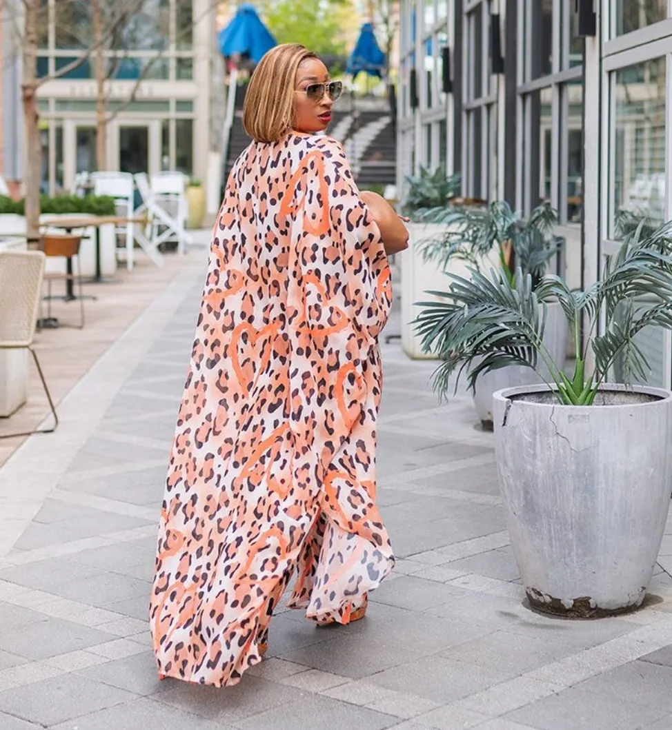 Rich Queen Vibes- 2pc Kaftan Top/Pant SET (Blue)