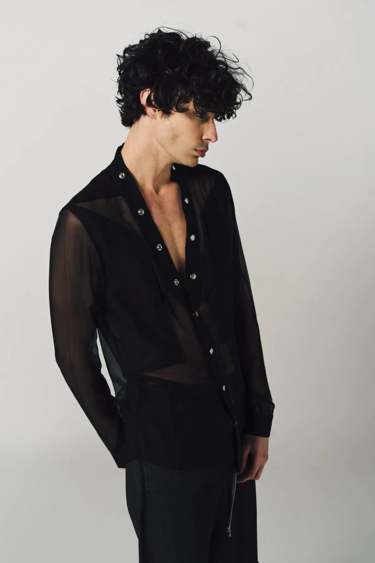 RICK OWENS | LARRY FOGPOCKET SHIRT
