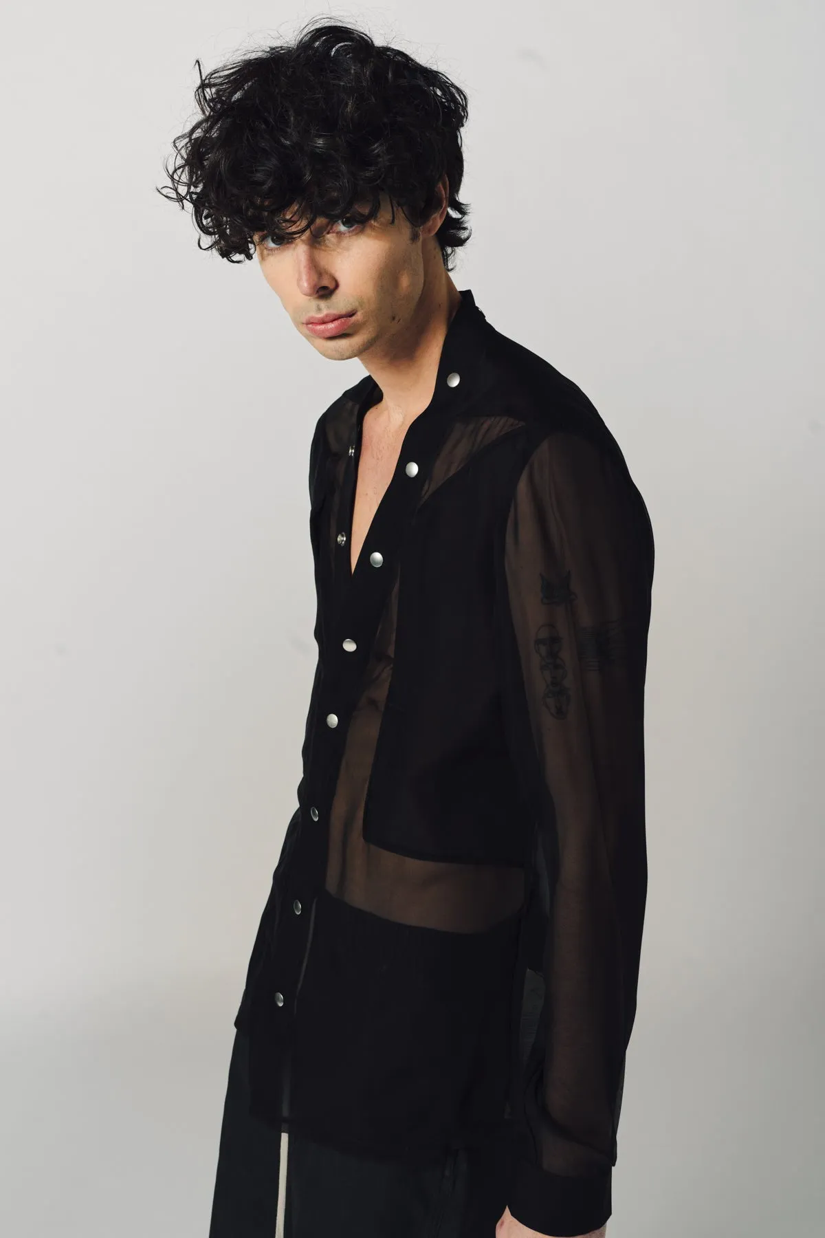 RICK OWENS | LARRY FOGPOCKET SHIRT