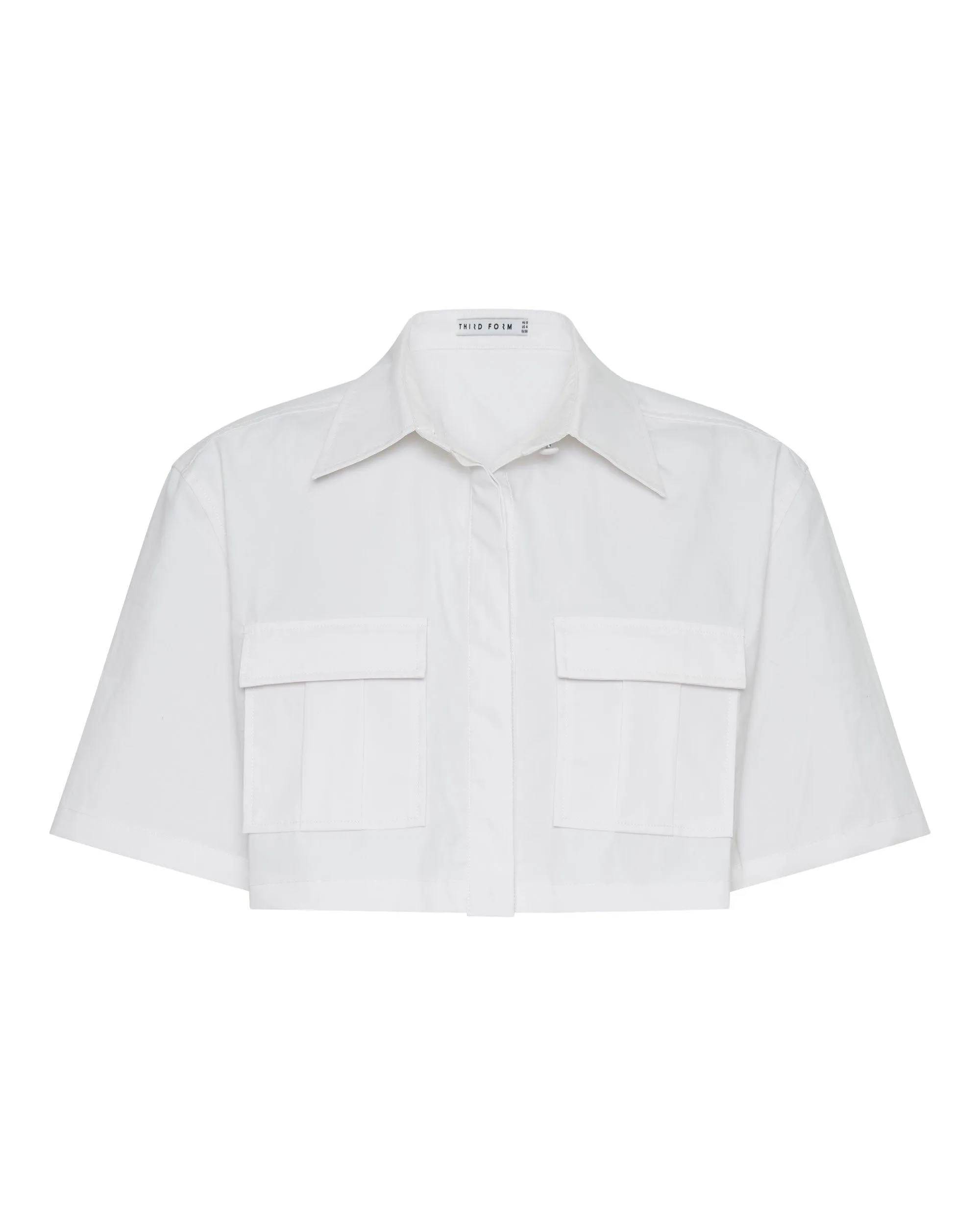 ROAM CROP SHIRT | WHITE