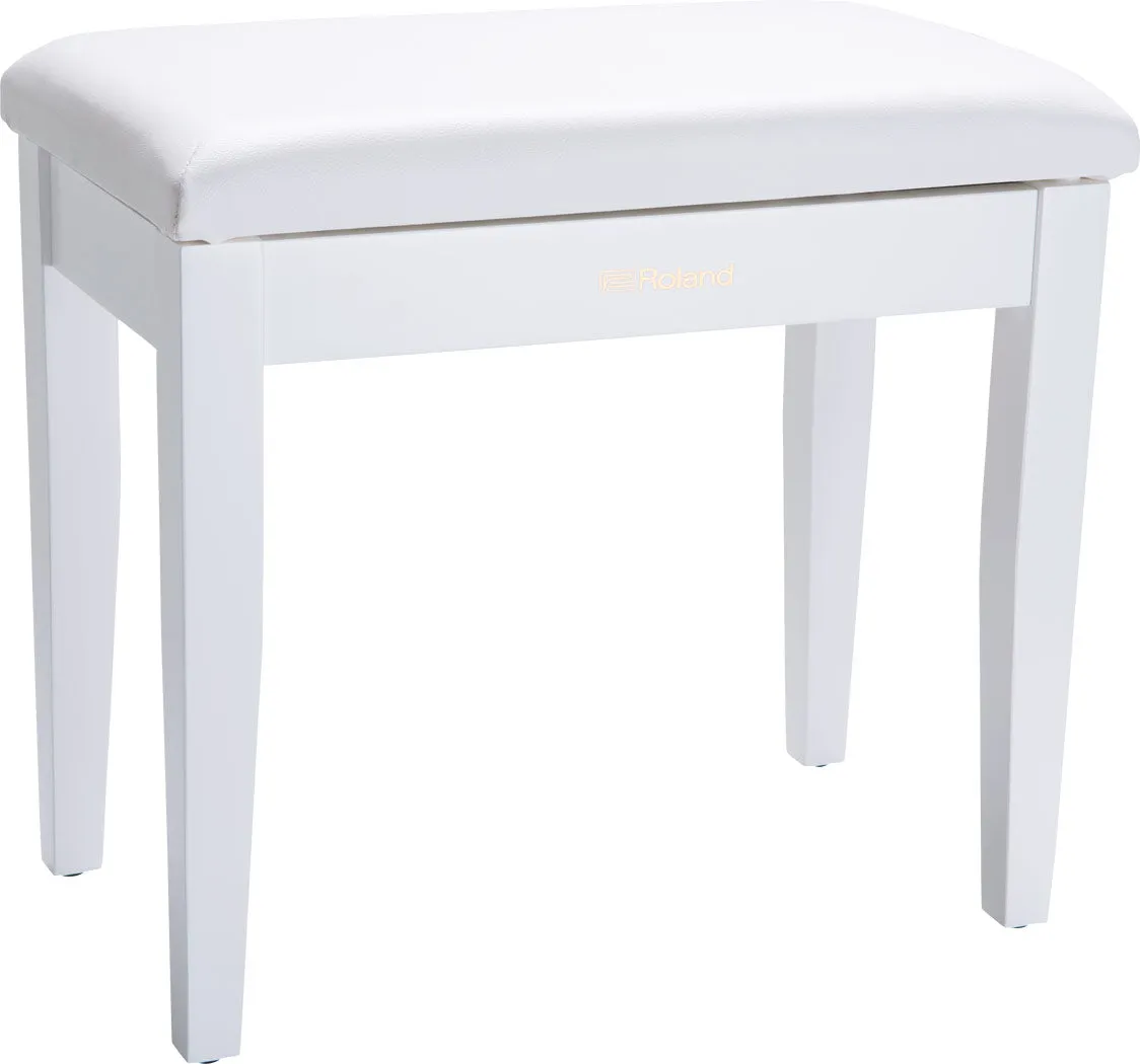 Roland RPB-100WH Piano Bench with Storage in Satin White