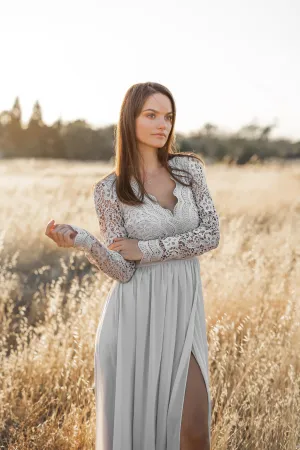 Romance lace maxi dress