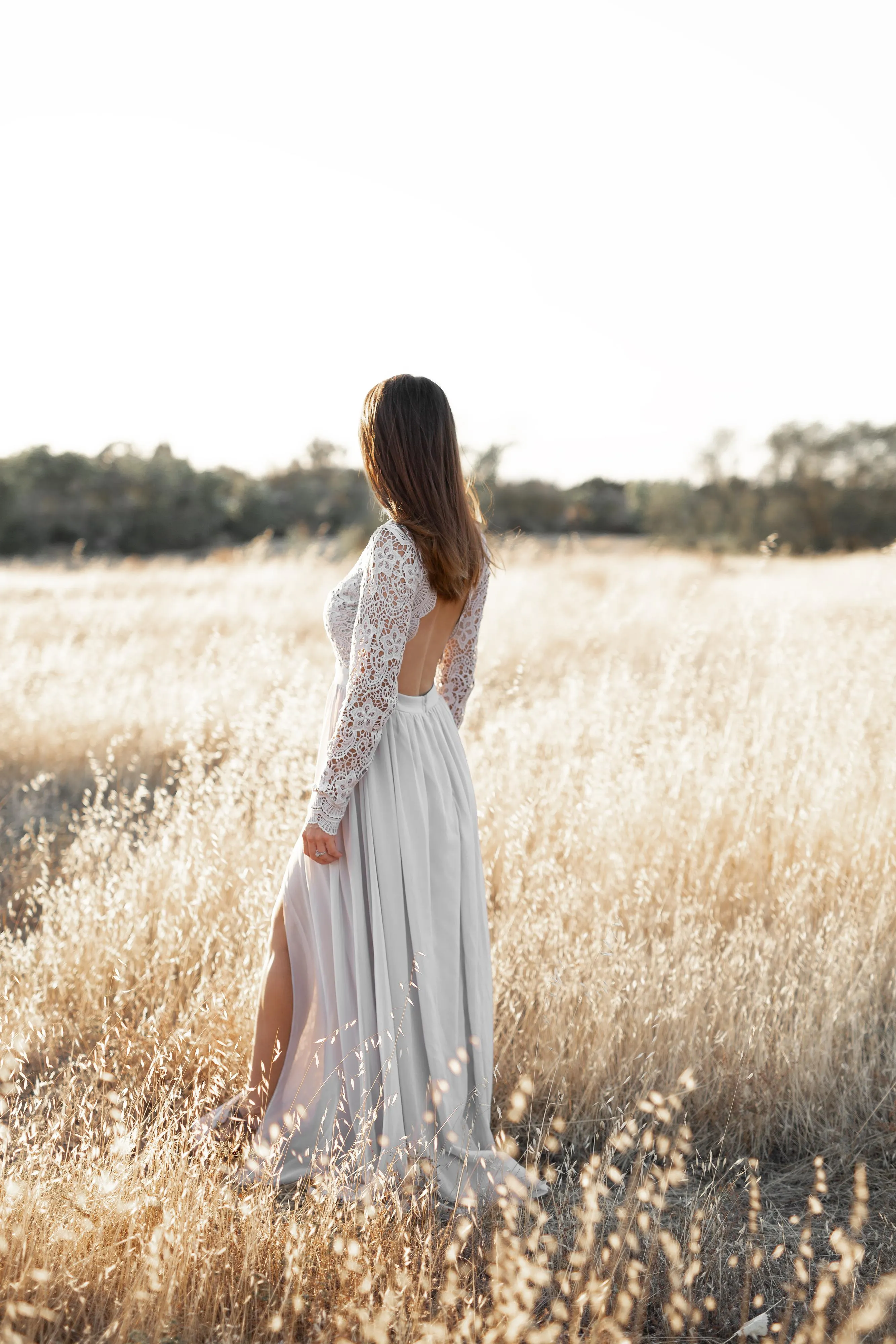 Romance lace maxi dress