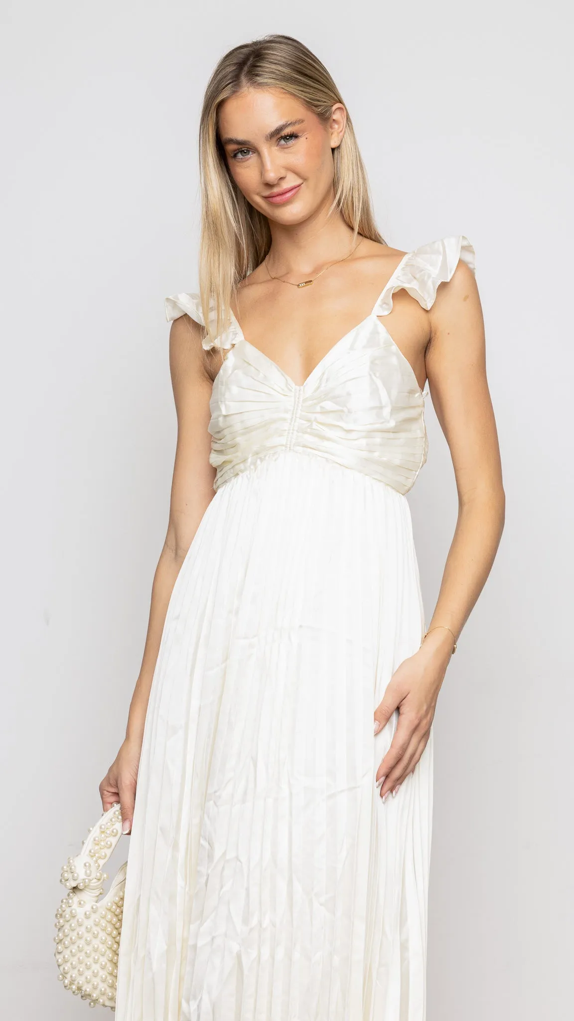 Salome Maxi Dress in white