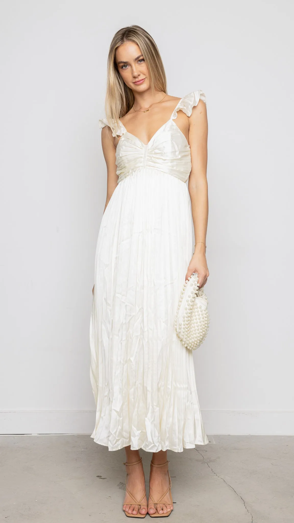 Salome Maxi Dress in white