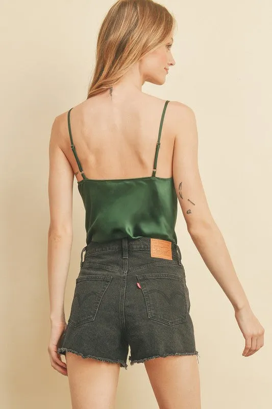 Satin Bodysuit [Hunter]