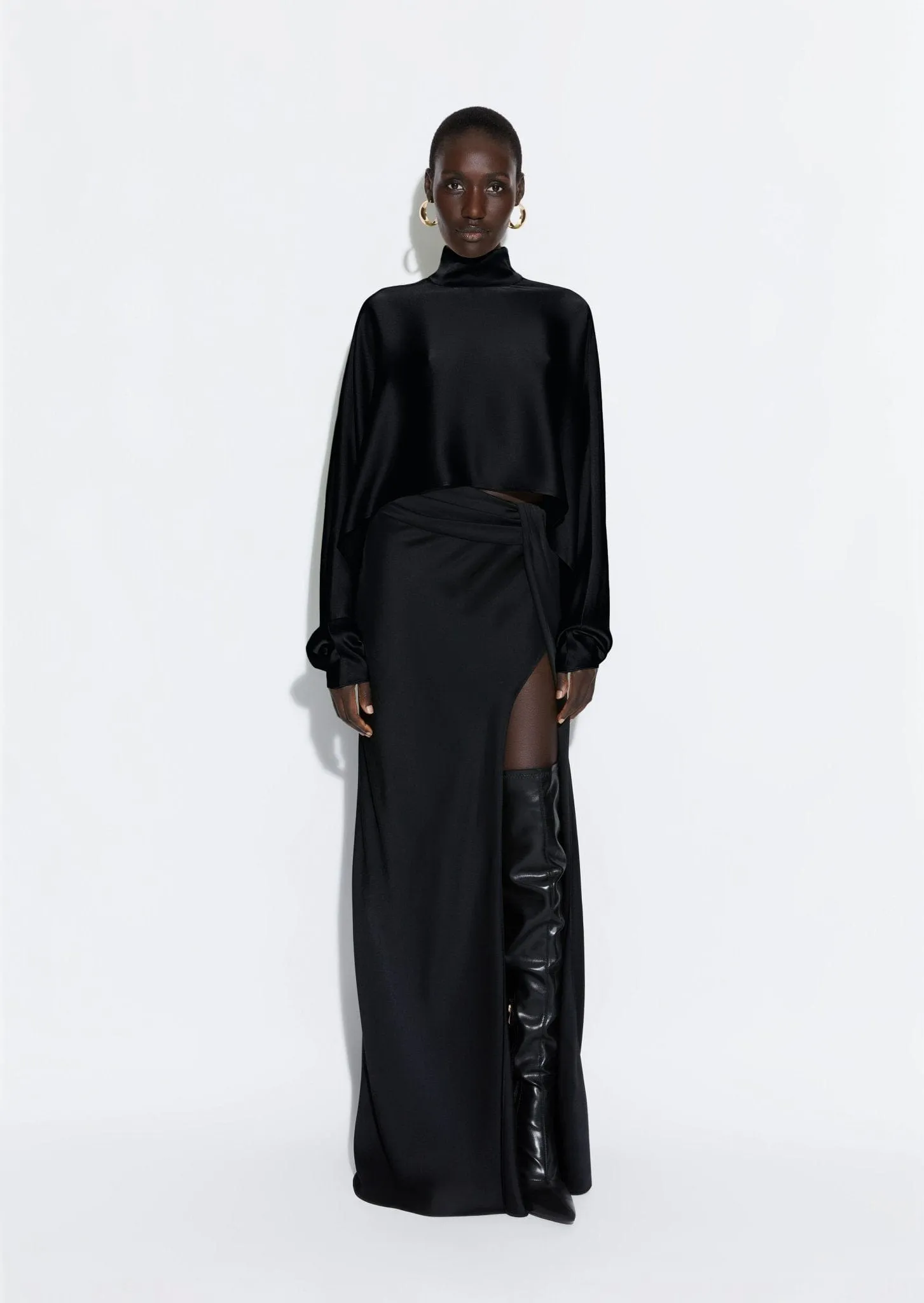 Satin Caftan Top
