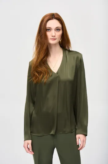 Satin Straight Top 243057