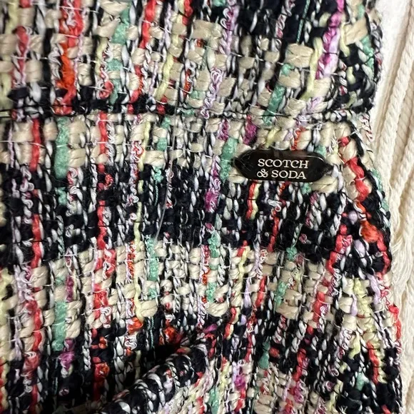 Scotch &amp; Soda Colorful Tweed Mini Pencil Skirt large