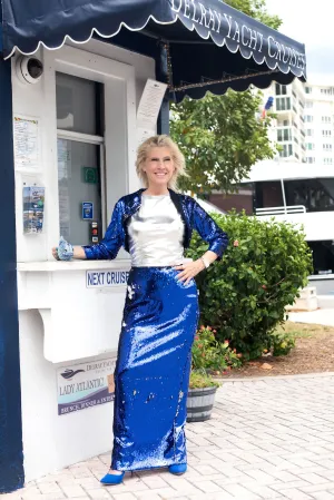Shiny Sailor Bolero & Maxi Skirt Set