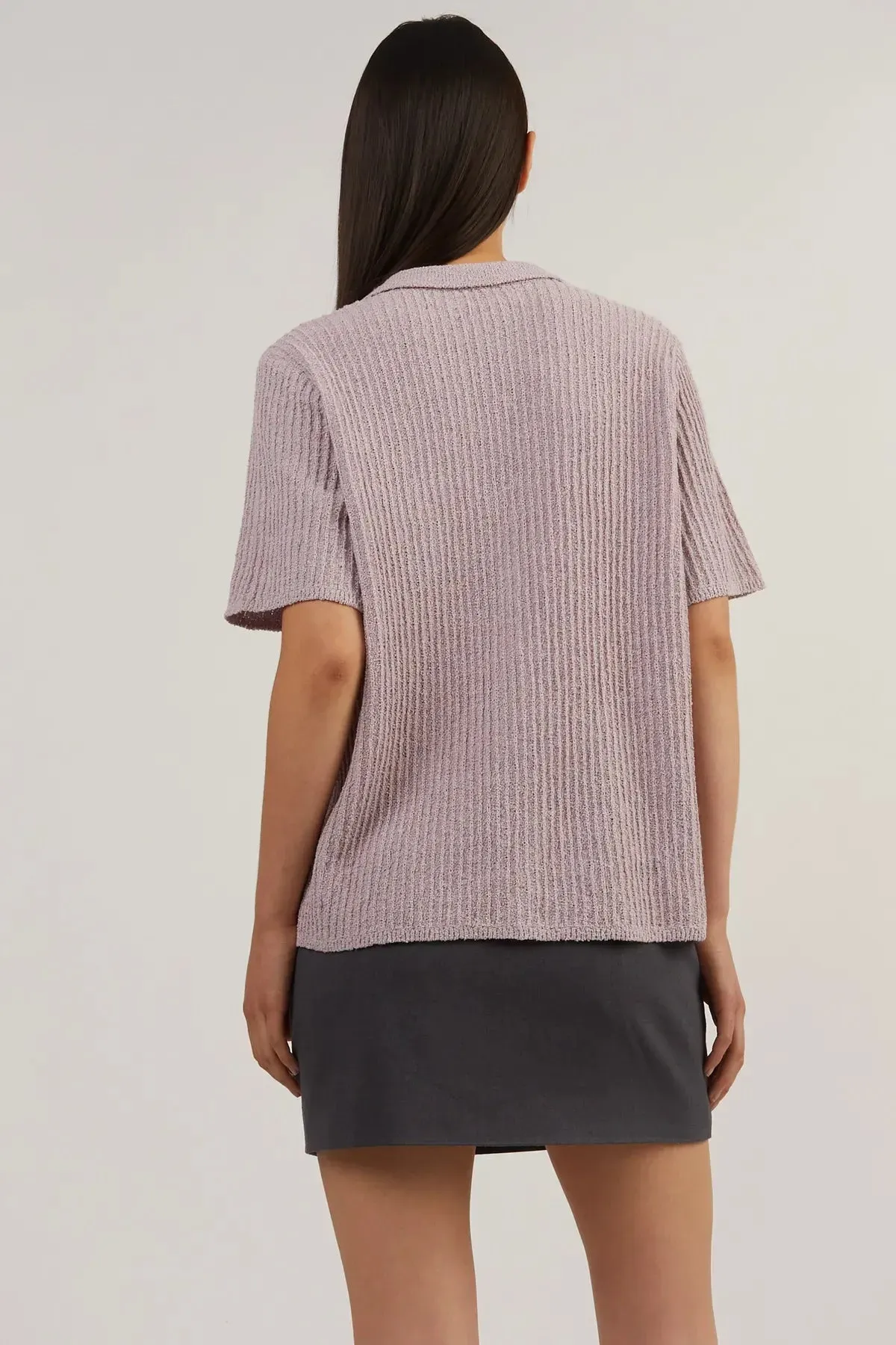 Short Sleeve Button Up Cardigan