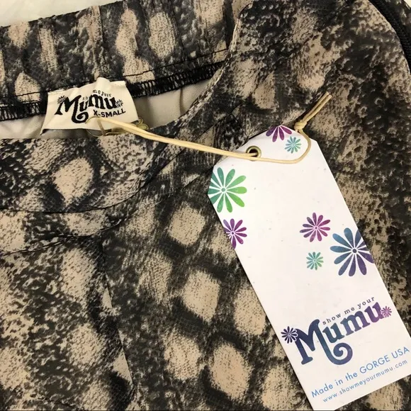 Show me your mumu skater skirt NWT black diamond