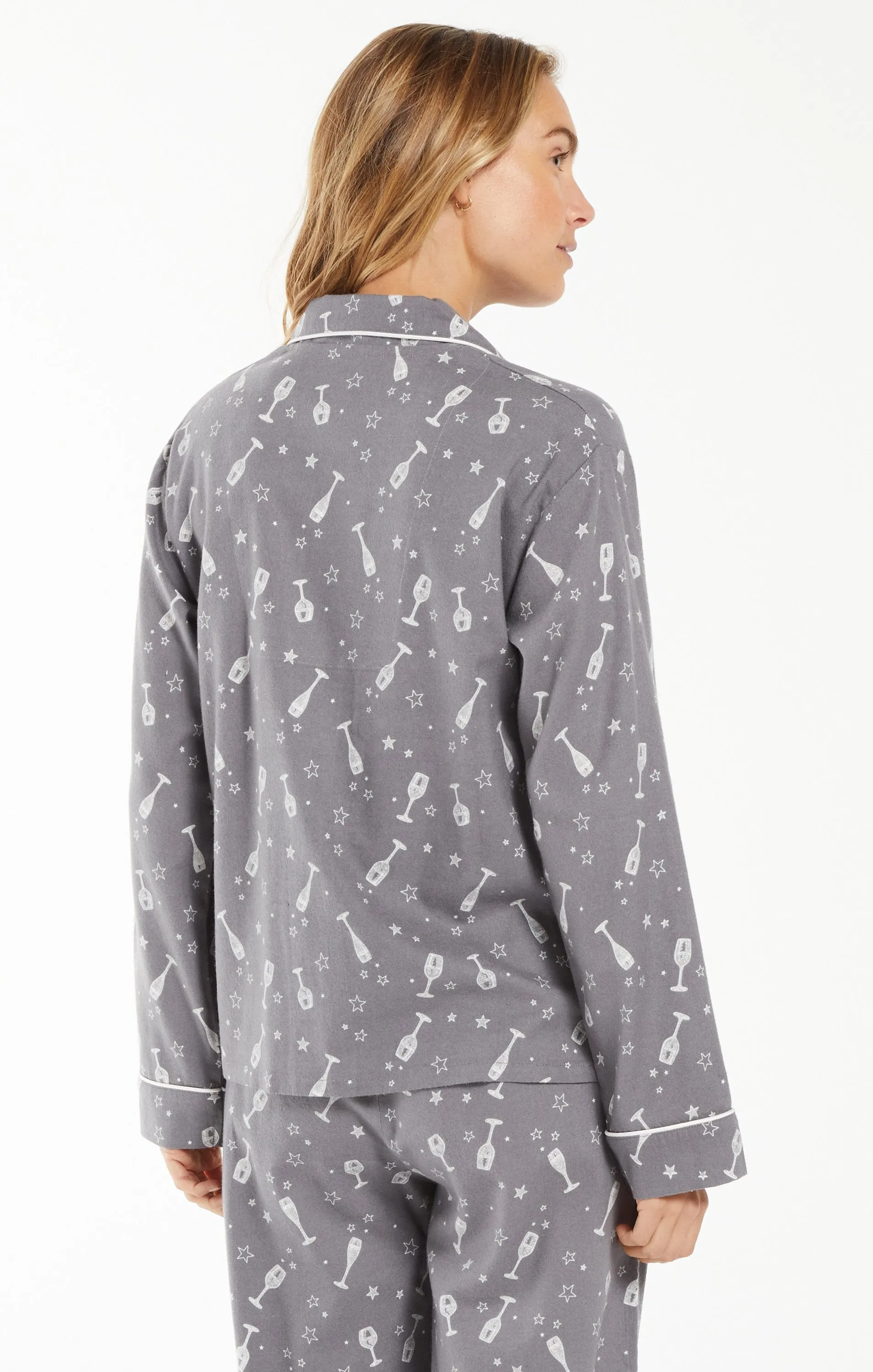Sleep All Day Wine PJ Set
