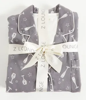 Sleep All Day Wine PJ Set